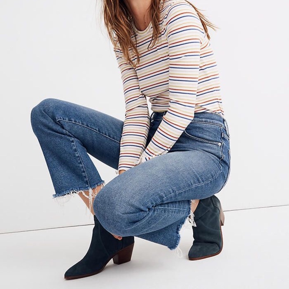 PAIGE (Anthropologie) High Rise Crop Jeans